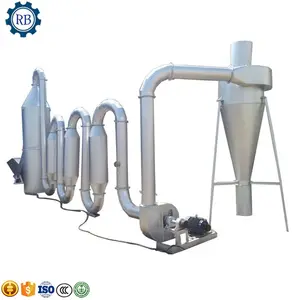 Yüksek kapasiteli pirinç kabuğu hava akımı kurutucu/hava akış tipi kurutma makinesi/boru hattı tipi kuru makine