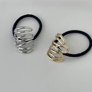 <span class=keywords><strong>Bandeau</strong></span> de cheveux asymétrique pour femmes européennes américaines simples et élégantes Accessoires de corde à cheveux polyvalents <span class=keywords><strong>Bandeau</strong></span> en caoutchouc élégant - Product Image 5