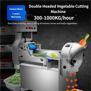 Automatic Dual Head <strong>Vegetable</strong> Cutting Machine For Fresh Leaf Root <strong>Vegetables</strong> All Cuts Supported - Product Image 4