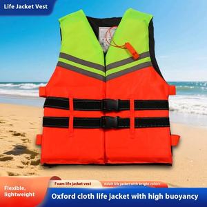 홍수 제어를위한 부력 폼이있는 옥스포드 천 구명 조끼 수영 보트 표류 바다 낚시 구조 - Product Image 4