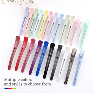 Clip à cheveux en plastique tendance, clip de coiffure non dommageable, pour la coupe, la séparation, le lavage du visage, le maquillage, le coiffage quotidien, pour les barbiers - Product Image 1