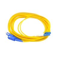 Kabel Patch Cord Fiber Optik YOFC Simplex Singlemode LC ke SC G652D G657A UPC APC 0.9mm 2.0mm 3.0mm FTTH Kuning