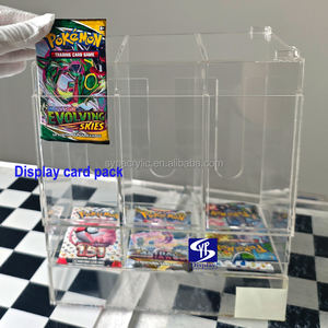 Distributeur empilable en acrylique transparent SYP pour les paquets de cartes Pokémon SWORD and SHIELD TCG, présentoir en acrylique pour les paquets de cartes Pokémon - Product Image 5
