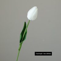 Fleur artificielle haut de gamme en PU, mini-tulipe à tige unique, best-seller transfrontalier, décoration intérieure, mariages, modèle chinois