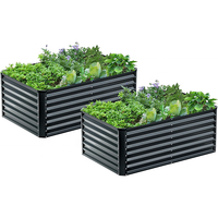 Jardinières surélevées en acier galvanisé Jardinières d'extérieur Jardinières pour légumes, fruits et herbes