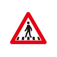 Plaque de tôle galvanisée ronde de panneau de signalisation de direction de voie bidirectionnelle avec le matériel en acier comportant le modèle de triangle