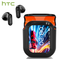 Casque de jeu sans fil HTC NE20 AI True Wireless, traduction de 165 langues, BT6.0, écran LCD, qualité sonore HD, écouteurs élégants, réduction du bruit