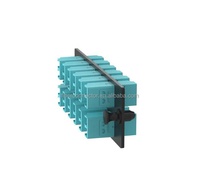 Pour panneau adaptateur de fibre LC 12 ports compatible Panduit Opticom avec 24 fibres OM3/OM4 LC Duplex Aqua FAP12WAQDLCZ fibres optiques