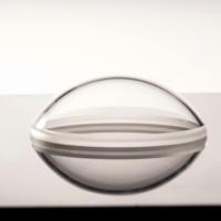 SANHANG SANHANG00075 Demi-dôme sphérique OEM en verre optique saphir rond avec base pour composants optiques