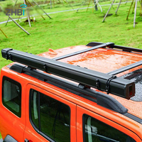 Auvent latéral de toit de voiture motorisé télécommandé de luxe pour camping-car 4x4 tout-terrain rétractable avec balcon
