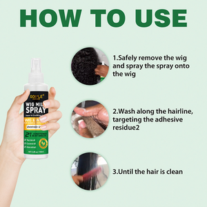 Spray para el Cuidado de Pelucas al por Mayor, Hidrata y Suaviza el Cabello, Leche para Pelucas en Spray sin Enjuague, Previene la Resequedad, Rico en Ingredientes Poderosos - Product Image 6