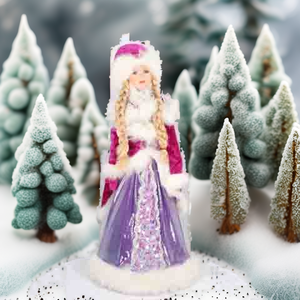 Muñeca Eléctrica Rusa, Juguete Musical de la Doncella de las Nieves y Papá Noel, Adornos Navideños para Decoración Festiva del Hogar - Product Image 6
