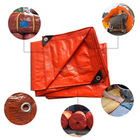 Rouleau de bâche tissée en PE double rouge Million, bâche HDPE robuste anti-déchirure, résistante au soleil, pour couverture de cargaison industrielle