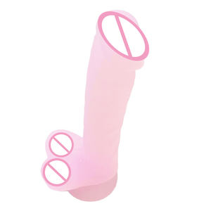 Silikon gelee Farbe Künstlicher Penis Realistischer Pilz Kopf Pferd Dildos Fotos von Gummi Penis - Product Image 2