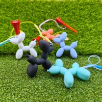 En stock : Ensemble de tees de golf en plastique amusants à motif de chien de dessin animé, accessoires mignons et cordon anti-perte, accessoire d'entraînement de golf