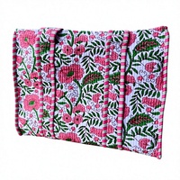 Sac fourre-tout en coton fait main, style bohème, personnalisable, lavable, en coton doux imprimé au bloc, vente en gros, sac à bandoulière quotidien