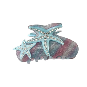 Pinza de Pelo Creativa con Diseño de Estrella de Mar Azul, Pinzas de Pelo de Moda para Niñas, Venta al por Mayor de Accesorios para el Cabello - Product Image 6