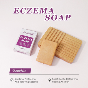 <span class=keywords><strong>Savon</strong></span> naturel pour l'eczéma 100g, détoxifiant doux, réparateur, <span class=keywords><strong>anti</strong></span>-démangeaisons, soulage le psoriasis, la dermatite, les éruptions cutanées, la peau sèche, les peaux irritées, <span class=keywords><strong>savon</strong></span> pour le corps - Product Image 1