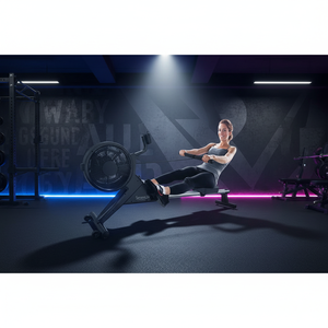 Rameur <span class=keywords><strong>d</strong></span>'air compact pliable silencieux en acier avec batterie au lithium, résistance réglable sur 10 niveaux, durable pour usage domestique - Product Image 6