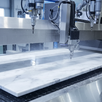 Máquina CNC de 5 Ejes para Corte de Losas de Cuarzo, Mármol y Granito con Servomotor, Bomba de Engranajes y Riel Guía Hiwin de 11KW