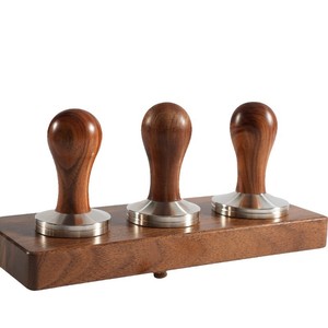 Presse-café en acier inoxydable 304, manche en bois, 51/54/58mm, pour expresso, café à domicile - Product Image 3