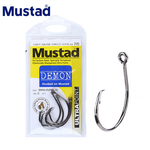 Anzuelo Mustad Demon Circle Talla 710, Calibre Ligero, Punta Ultra Afilada, para Pesca en Mar y Bagre - Product Image 1