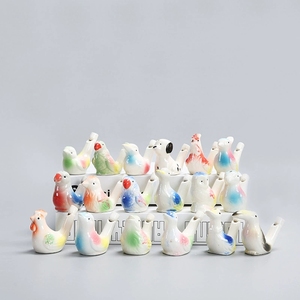 Sifflet d'eau en céramique mignon en forme d'oiseau, sifflet d'eau en forme d'animal pour enfants, jouet musical fantaisie, cadeau - Product Image 2