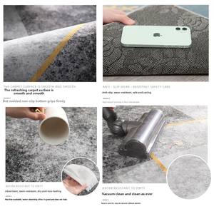 Alfombra de terciopelo con dibujos de animales bonitos para habitación de niños, Alfombra de cristal para el hogar, dormitorio, mesita de noche, sofá, alfombrilla para mesa de café, felpa de suciedad - Product Image 2