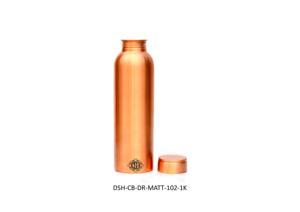 Botella de Agua Cilíndrica de Cobre 100% Puro, Ecológica, Estilo Deportivo, Diseño Martillado Artesanal Natural de la Mejor Calidad, 800 ml, Gran Venta - Product Image 5