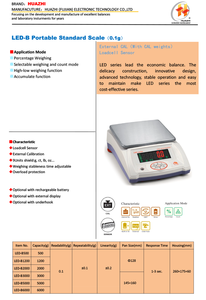 Veidt Weighing China for HUAZHI 3kg/0.1g Accuracy Portable Balance <b>ABS</b> Optional Rechargeable Underhook LED-B3000 High-Precision - Product Image 3