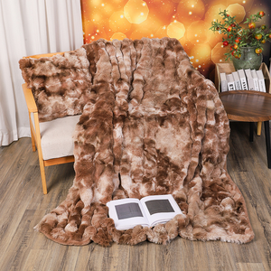 Bubble-Fleece-Decke Verdickt Warm Einfarbig <span class=keywords><strong>Lascher</strong></span> Doppelseitige Polyester-Decke Umweltfreundlich Modern - Product Image 6