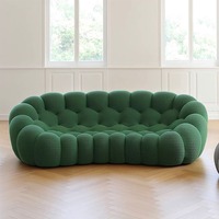 Roche Bobois bulle canapé tissu velours canapés de luxe salon canapés pour la maison luxe moderne Simple incurvé canapé