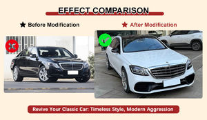 Kit de Carrocería para Clase S W222 14-17 Conversión de Antiguo a Nuevo Amg63 Ensamblaje de Parachoques Delantero y Trasero Bodykit Autopartes Accesorios de Coche - Product Image 4