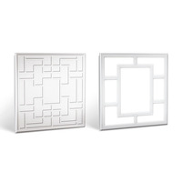 Panneaux de plafond carrés ignifuges de luxe pour hôpital, impression personnalisée, 600x600 mm, en alliage d'aluminium, décoratifs