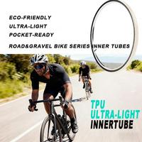 Chambre à air de vélo en TPU écologique, ultralégère et durable, avec valves Presta/Schrader pour VTT/Vélos de route/BMX - Plusieurs tailles disponibles