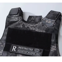 Gilet tactique portable d'extérieur - Gilet anti-couteau d'autodéfense - Porte-plaques tactique en acier - Marque Roewe - TAILLE UNIQUE