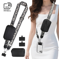 Sac à bandoulière pour téléphone portable pour femme avec des bretelles en jacquard à fleurs de magnolia, léger et durable, vente directe d'usine