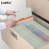 Placa de expansión para clasificación de archivos, carpeta de archivo para archivos médicos estándar/archivos de cliente de ley/de oficina, gris/verde, letras 2