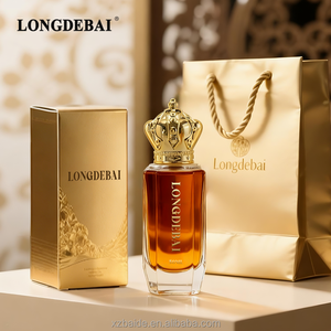 Custom Luxury Round Design Perfume Spray <b>Bottle</b> 30ml 50ml 80ml Clear Crimp Perfume <b>Bottle</b> with Gold Crown <b>Plastic</b> Cap - Product Image 4