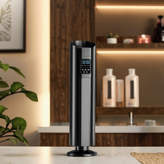 Modern Tower Style High Output Scent Distribution System Waterless Nebulizing Technology Low Maintenance Room Fragrance Spray