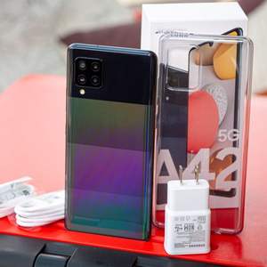 Desbloqueado 5G SIM de segunda mano usado para Samsung para <span class=keywords><strong>Galaxy</strong></span> A42 128GB teléfono móvil <span class=keywords><strong>64GB</strong></span> almacenamiento LTE celular pantalla <span class=keywords><strong>a</strong></span> color global - Product Image 1