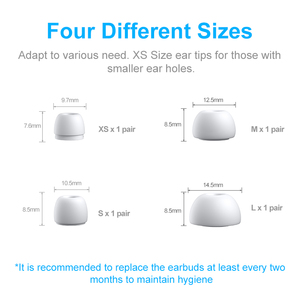 Paquet personnalisé Kit de nettoyage pour écouteurs Stylo de nettoyage multifonction 4 paires d'embouts d'oreille en silicone de remplacement pour accessoire <span class=keywords><strong>AirPods</strong></span> <span class=keywords><strong>Pro</strong></span> - Product Image 6