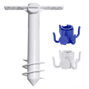 Пляжный солнцезащитный Зонт с крючком для кемпинга, 4 зубцы для полотенец, сумки, шляпы - Product Image 6