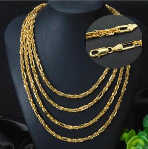 Collar de Moda de Alta Gama con <span class=keywords><strong>Cadena</strong></span> <span class=keywords><strong>Trenzada</strong></span> de Tres Capas, Simple y Personalizado, para Hombre y Mujer, 750, 18k, Accesorios - Product Image 1