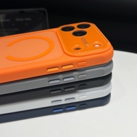 Casing HP Akrilik Warna-warni Grosir Pabrik untuk iPhone 18 Pro Max, Penutup HP dengan Jendela Kaca Besar