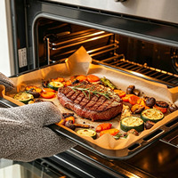 Rouleau de papier sulfurisé kraft non blanchi personnalisé en gros, papier cuisson antiadhésif résistant à la chaleur et à la graisse pour la cuisson et la rôtisserie