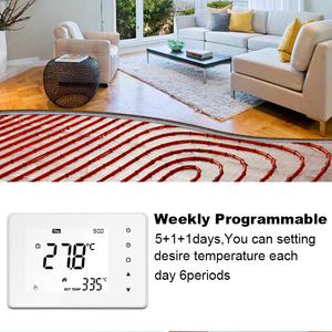 TOUPWELL/OEM Design moderne 230v <span class=keywords><strong>Thermostat</strong></span> d'ambiance <span class=keywords><strong>Chauffage</strong></span> par le sol Minuterie <span class=keywords><strong>Thermostat</strong></span> pour système de <span class=keywords><strong>chauffage</strong></span> <span class=keywords><strong>central</strong></span> <span class=keywords><strong>Chauffage</strong></span> par le sol - Product Image 4