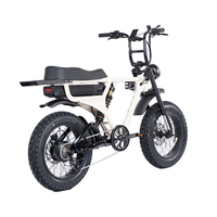 Vélo Électrique Tout-Terrain Rétro Vintage Fatboys Scrambler Bobber 2026 pour Adultes avec Suspension Intégrale, Moteur Bafang 1000W et Batterie Lithium, Pneus Larges