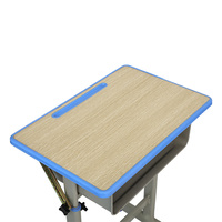 Ensemble chaise et bureau pour étudiant en métal au design moderne, avec plateau inclinable, pour bureau à domicile