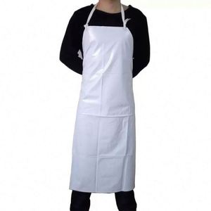Tablier de protection blanc en PVC, durable, imperméable et résistant à l'huile, idéal pour la cuisine, l'industrie alimentaire, les produits de la mer et le nettoyage - Product Image 2